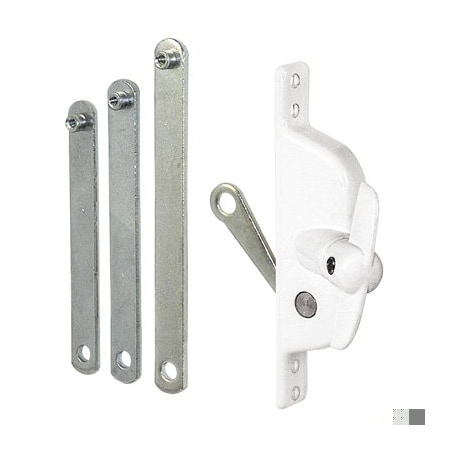 Prime-Line Jalousie Operator, Mounting Holes 3-7/8 Inch or 4-3/4 Inch On Center, White (Single Pack) H 3819